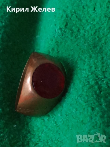 СТАРИНЕН КЛАСИЧЕСКИ КАТАЛИНЕН МЕДЕН ПРЪСТЕН СТИЛНО РЪЧНО ОРНАМЕНТИРАН РЯДКО РЕТРО БИЖУ 41174, снимка 16 - Антикварни и старинни предмети - 50528655