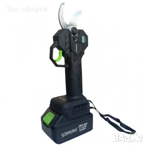 3в1 Акумулаторни Лозарска Ножица с Дисплей и Трион с Омасляване и Телескопичен Прът Безчеткови 36V 8, снимка 6 - Други инструменти - 50004262