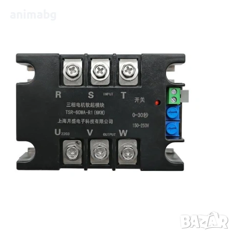 ANIMABG Модул за плавен старт и стоп на трифазен двигател, TSR-150WA-R2 15KW, снимка 5 - Друга електроника - 53465165