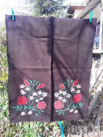 Стара автентична голяма фъкана престилка за носия, снимка 4 - Антикварни и старинни предмети - 53280004