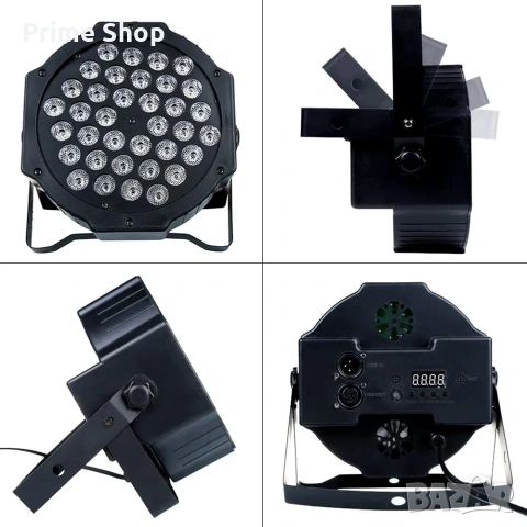 Про RGB LED PAR сценичен прожектор 72W, DMX, монтажни скоби, дистанционно, снимка 9 - Лед осветление - 53484113
