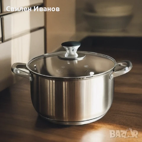 Тенджера Voltz Индукция, Неръждаема стомана, снимка 2 - Съдове за готвене - 50966358