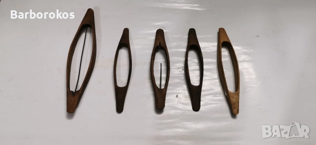 Стари Дървени Совалки За Тъкачен Стан, снимка 2 - Антикварни и старинни предмети - 51477698