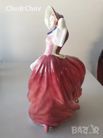 Голяма много стара английска порцеланова фигура Royal Doulton Autumn Breezes/1939 статуетка 20см, снимка 4 - Колекции - 46957967