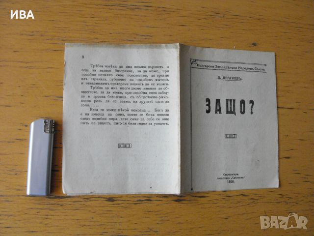 ЗАЩО?  Листовка, издание на БЗНС., снимка 2 - Колекции - 46638841