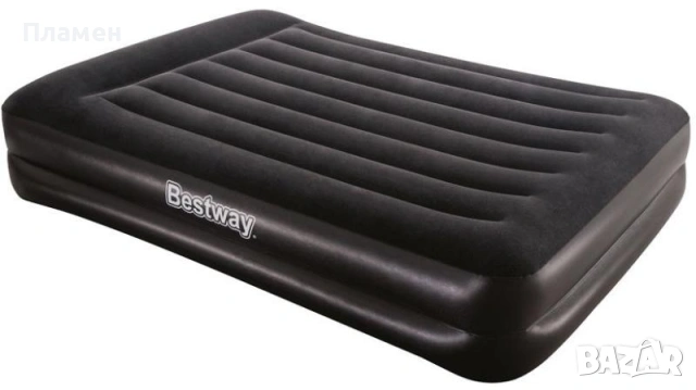 НАДУВАЕМ двоен ДЮШЕК легло, матрак спалня Bestway® Tritech  с ел.помпа 220 V 203 cm x 152 cm x 46 cm, снимка 10 - Спални и легла - 13694113
