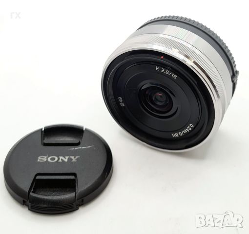 Sony E 16mm f/2.8 E Pancake (SEL16F28), снимка 1 - Обективи и филтри - 46126705