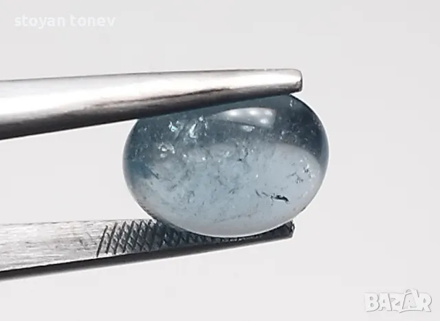 Син турмалин кабошон - 4.28кт.! Нов!, снимка 8 - Други - 49667193