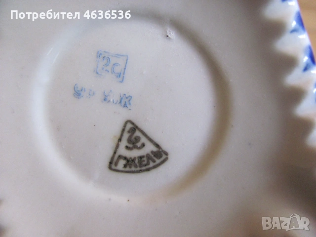 Порцеланов самовар ГЖЕЛЪ , Русия, маркиран, снимка 4 - Антикварни и старинни предмети - 53437779