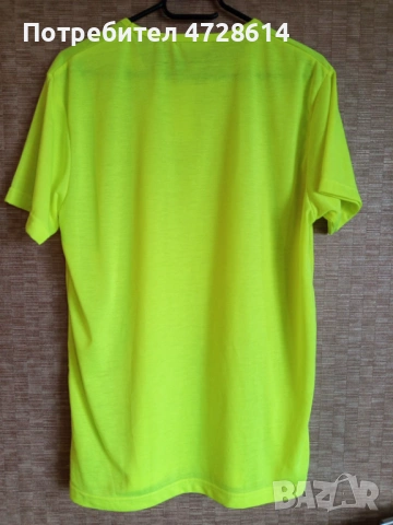 HERMES  мъжка тениска в цвят неон, снимка 2 - Тениски - 53423056