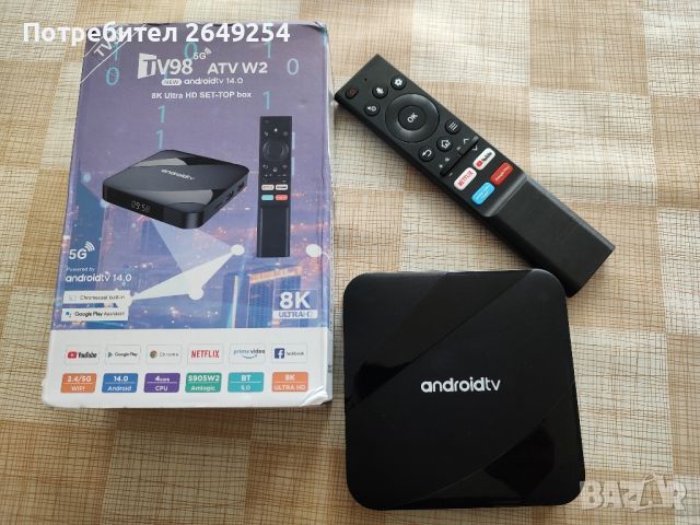 AndroidTV TV98, снимка 1 - Плейъри, домашно кино, прожектори - 46334215