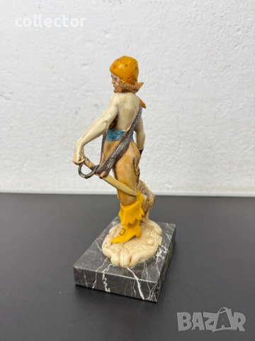 Италианска фигура на пират с маймуна. №8050, снимка 6 - Колекции - 54029491