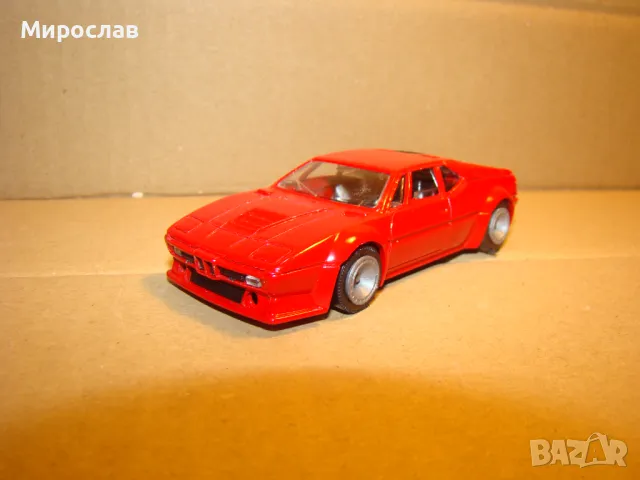 1:43 SOLIDO BMW M1 ИГРАЧКА КОЛИЧКА МОДЕЛ, снимка 6 - Колекции - 48621346