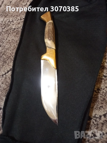 Ловен нож с дръжка от еленов рог 