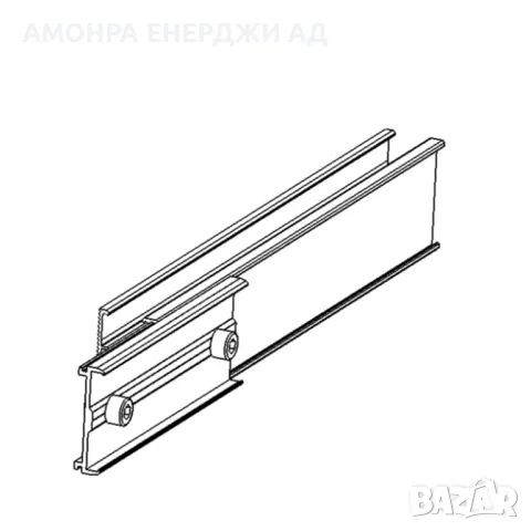 AR2 Конектор за профил 06 със страничен канал L=150mm за монтаж на соларни системи, снимка 4 - Друга електроника - 49036187