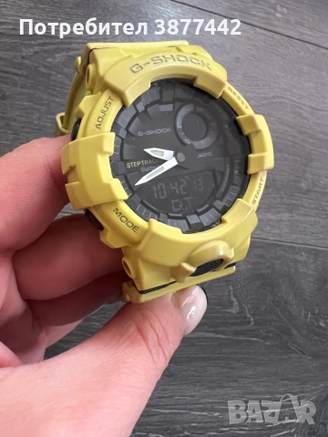 Часовник CASIO G-SHOCK GBA 800 жълт-170 лв, снимка 4 - Мъжки - 52635454