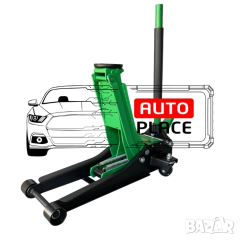 Нископрофилен крик крокодил 4 тона с две помпи и педал 75 – 505 мм ROCKFORCE, снимка 3 - Други инструменти - 54026361