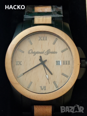 Часовник ORIGINAL GRAIN Maple Wood 100% Оригинален, снимка 2 - Мъжки - 44990471