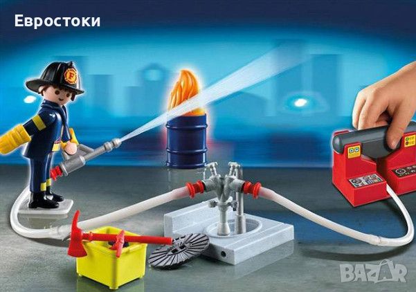 Комплект Playmobil 5651 - Пожарникари в куфарче, снимка 4 - Образователни игри - 45603899