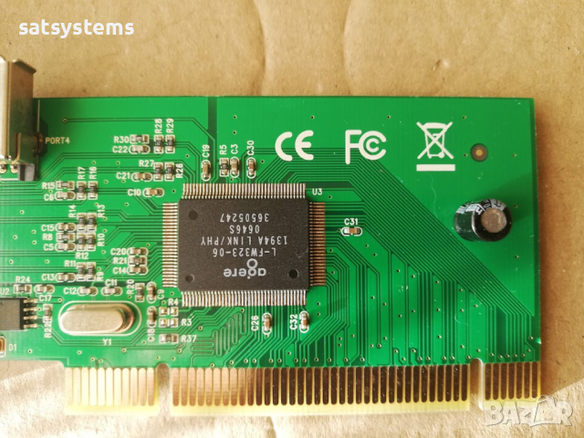 PCI 3+1 Port 1394 FireWire Adapter Card Repotec RP-94HOST, снимка 7 - Други - 45009896