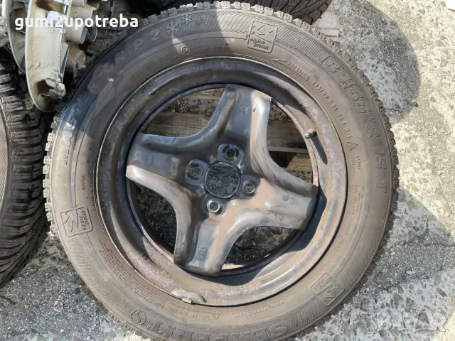 15цола Джанти 4х100 Opel Corsa 6J et39 Semperit 185/65/15, снимка 2 - Гуми и джанти - 50338169