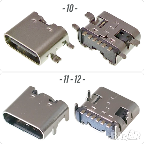 Букса конектор USB Type-C  6 pin , Waterproof IP67-IP68 panel mount, снимка 2 - Ремонт на друга електроника - 54184333