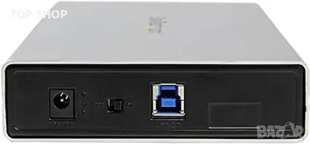 StarTech.com 3,5-инчов сребрист алуминиев USB 3.0 външен SATA III SSD / HDD, снимка 1 - Друга електроника - 48784834