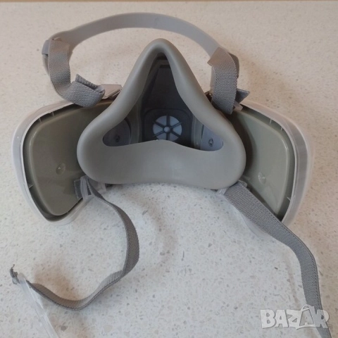 Предпазна работна маска с прахови филтри | Еквивалент на 3М 6200, снимка 7 - Други инструменти - 52100999