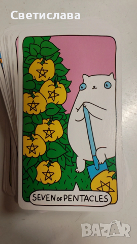 Карти Таро с Котки, снимка 4 - Карти за игра - 53098703
