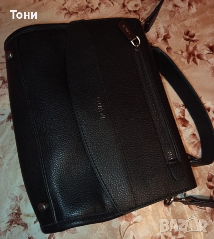 QUAZI Оригинал Нова Кожена Дамска Чанта , снимка 5 - Чанти - 52418724