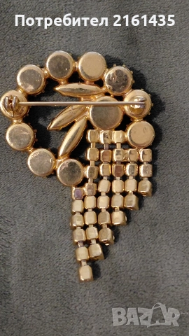 Прекрасна ретро брошка от 60-те години на миналия век на Яблонекс Чехословакия , снимка 3 - Други - 52846000