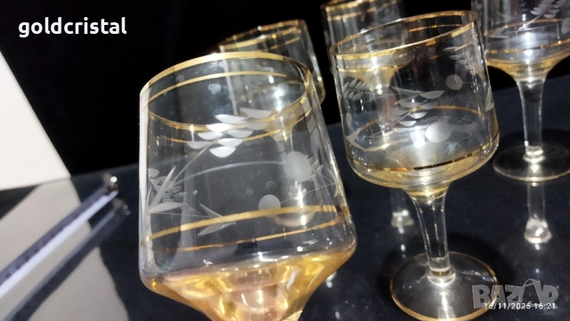 ретро стъклени чаши , снимка 5 - Антикварни и старинни предмети - 52436818