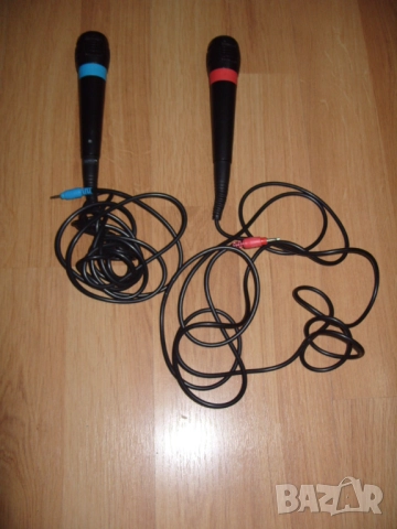 Комплект от два микрофона за singstar за PS2, PS3 и PS4