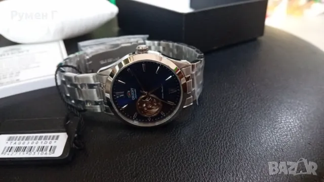 Чисто нов, неразопакован Orient automatic open heart, сапфир, бартер, снимка 5 - Мъжки - 48642961