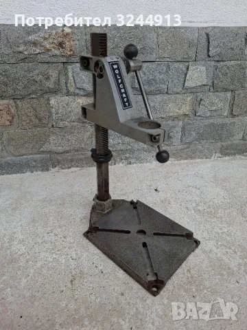 Немска стойка за бормашина WOLFCRAFT , снимка 2 - Бормашини - 49686436