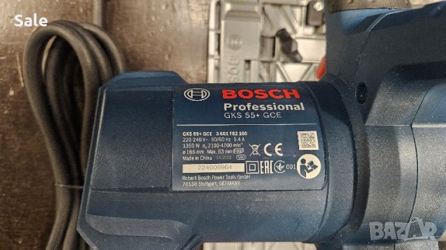 Ръчен циркуляр Bosch GKS 55+ GCE Professional 0601682100, снимка 5 - Други инструменти - 45062995