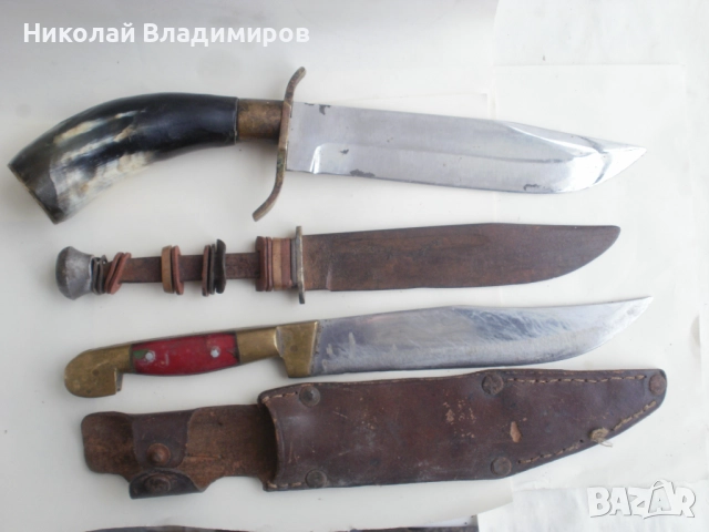 Стари Костенец ловен, Габровски ножове нож български и немски Solingen , снимка 3 - Ножове - 52902349
