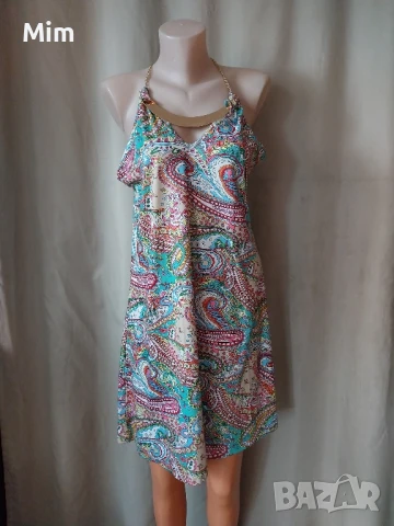 L Флорална рокля с бижу