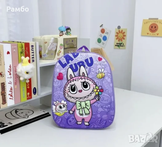 3D Раница за училище Детска чанта Лабубу LaBuBu, снимка 4 - Раници - 51157603