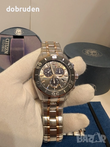 Промо! Citizen Signature Courageous BL5440 Solar Alarm Chrono часовник, снимка 2 - Мъжки - 53180180