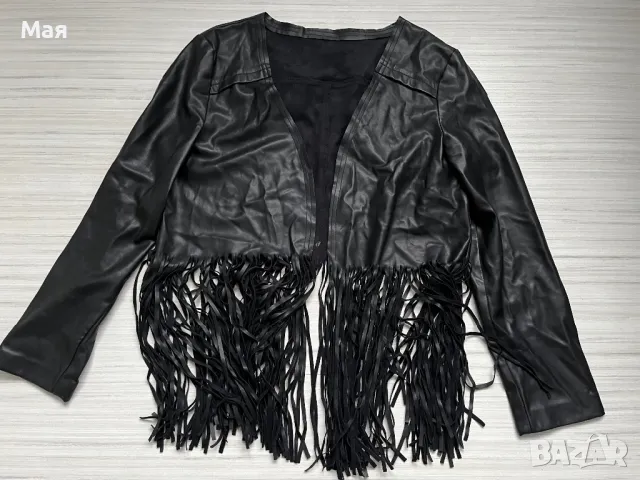 30 лева ново кожено тънко яке размер М. 