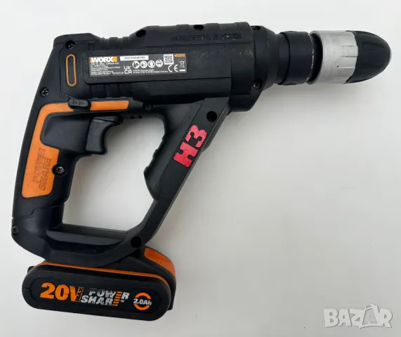 Worx WX390 Акумулаторен перфоратор и Worx WX100 Акумулаторен винтоверт 2022г., снимка 4 - Винтоверти - 50237867