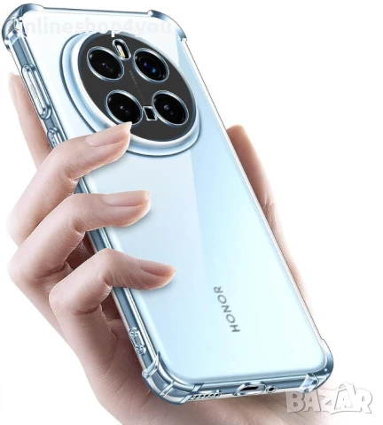 Прозрачен Силиконов Удароустойчив Кейс за Honor Magic7 Pro, снимка 4 - Калъфи, кейсове - 50825774