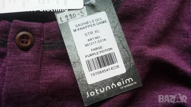 Jotunheim of NORWAY 80% Merino Wool DAMEN размер L / XL дамска термо блуза 80% Мерино Вълна - 1547, снимка 13 - Блузи с дълъг ръкав и пуловери - 48359072