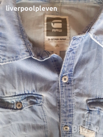 👉G-Star-Raw Original ХL деним, снимка 4 - Ризи - 53491069