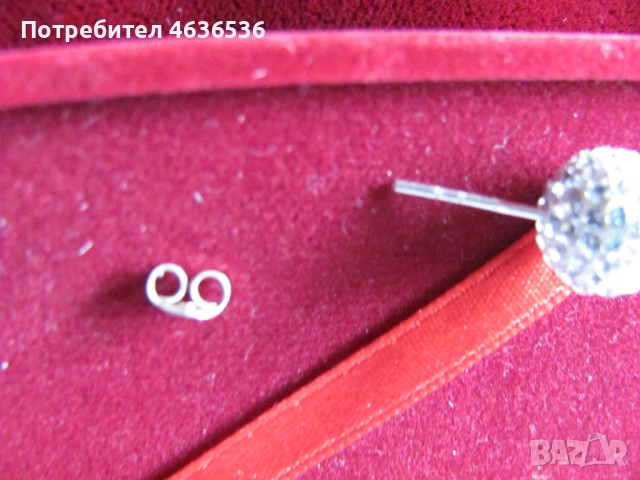Сребърни обеци , цирконии ,маркировка 925, снимка 4 - Обеци - 53467051