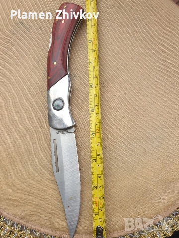 масивен джобен сгъваем нож с компас, снимка 7 - Ножове - 52636814