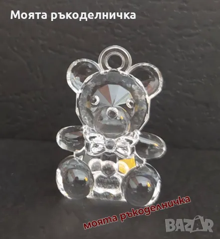 Акрилна пантофка(обувка), акрилен ключ, акрилна Пеперуда, акрилно мече, снимка 4 - Други - 49642099