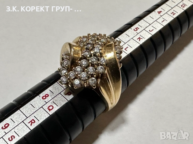 Златен дамски пръстен 14к, 6,57гр