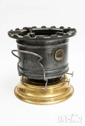 Античен спиртен котлон, снимка 2 - Антикварни и старинни предмети - 53977574